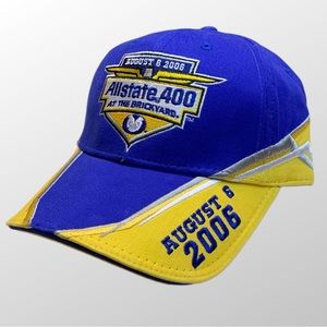 Nascar Vintage 2006 Brickyard/Allstate 400 Blue and Yellow Hat Cap NWT